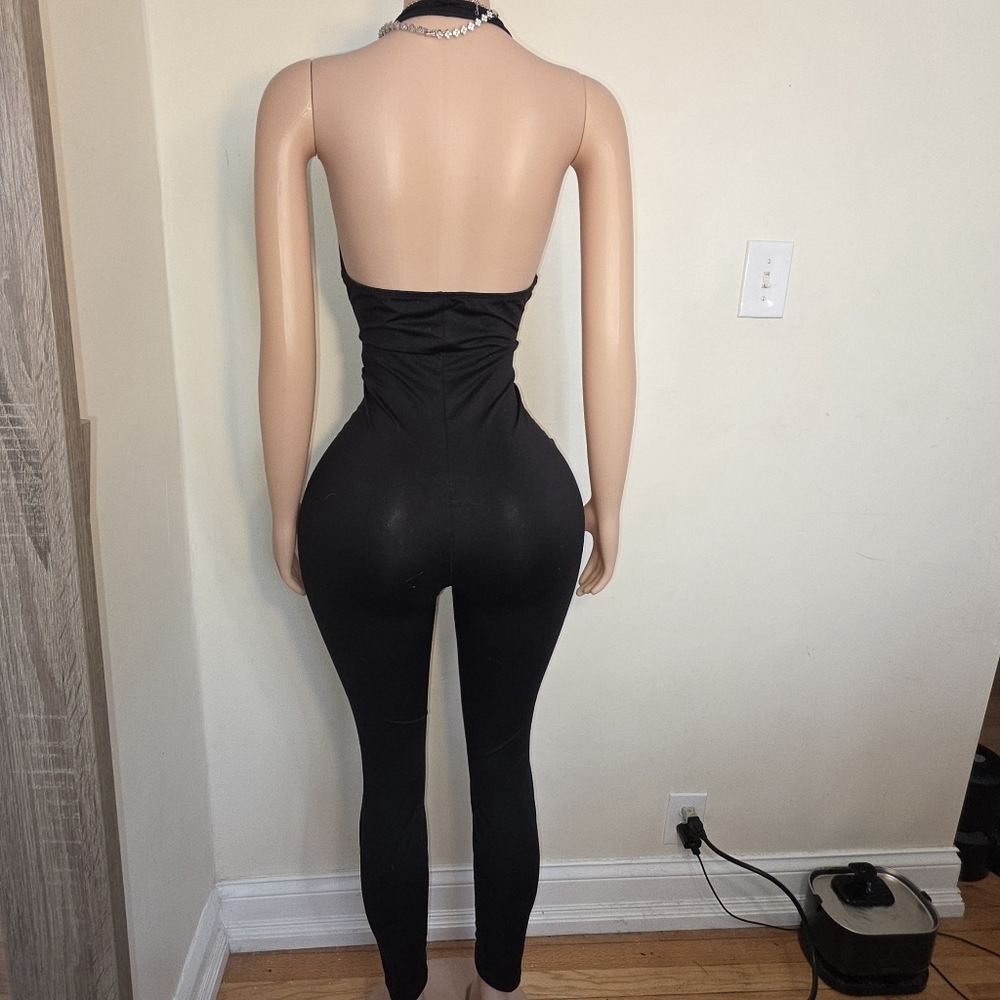 ☆SHEIN SXY Cut Out Backless Halter Unitard Jumpsuit☆ - Picture 3 of 3